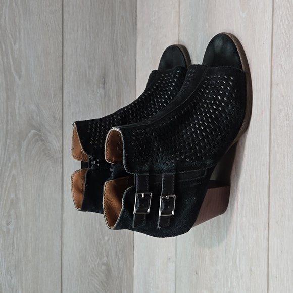 Vionic Women Chryssa Ankle Leather Heels Open Toe shoes sz 8 - Picture 2 of 16